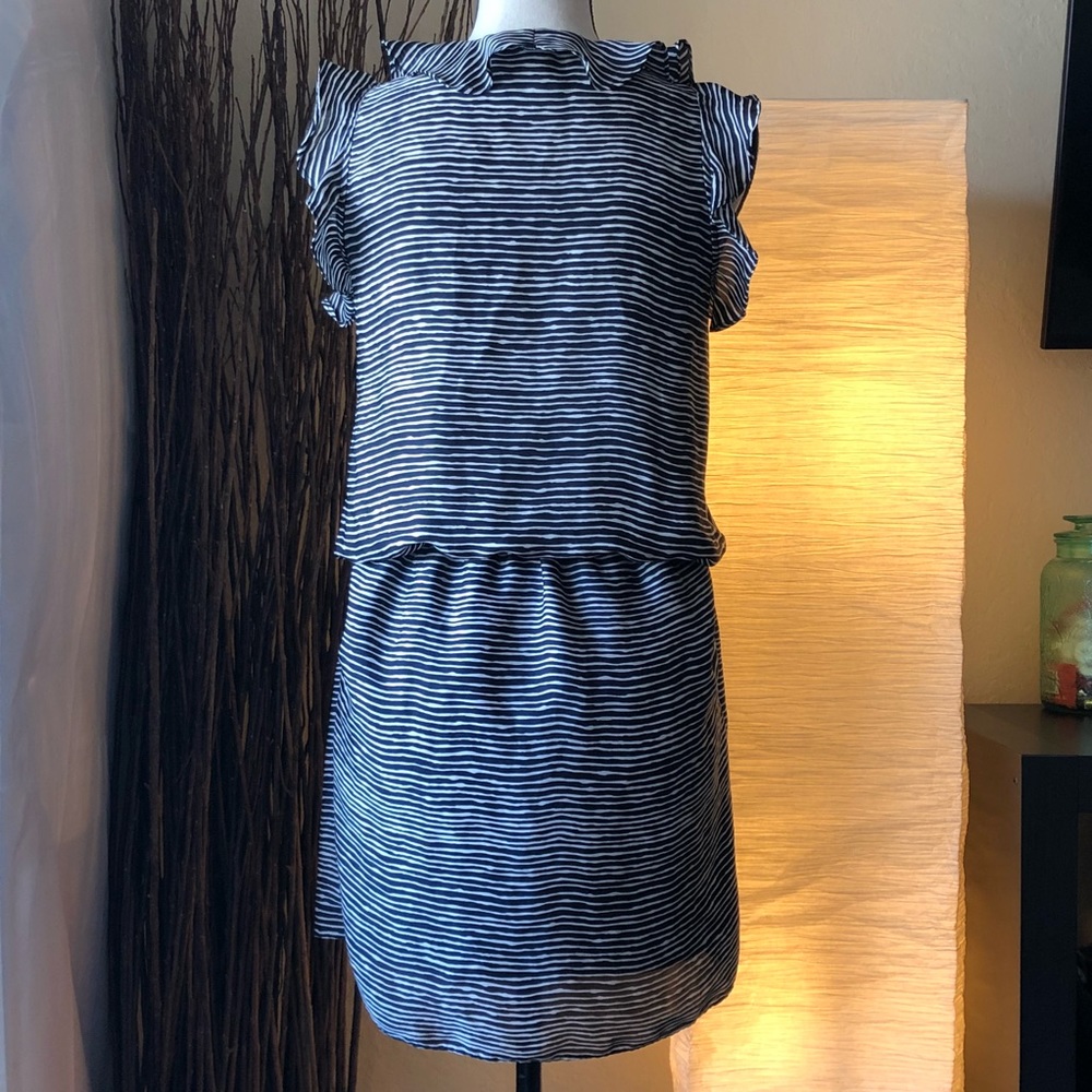 Collective Concepts • Striped Dress With Ruffles - Picture 4 of 4